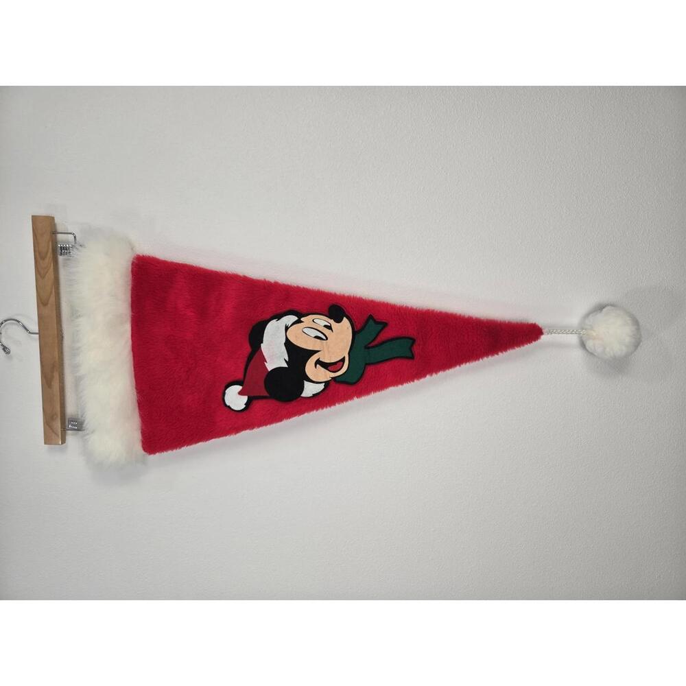 Vintage Mickey Mouse Holiday Santa Hat